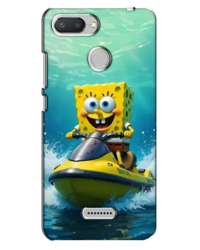 Чехол для Xiaomi Redmi 6 с картинкой «Спанч Боб на гидроцикле» Чехол для Xiaomi Redmi 6 с картинкой «Спанч Боб на гидроцикле»