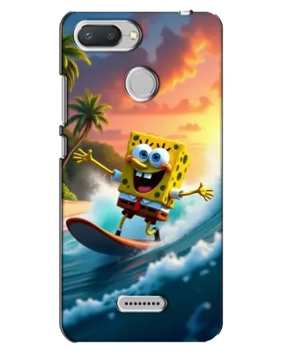 Чехол для Xiaomi Redmi 6 с картинкой «Губка Боб серфингист» Чехол для Xiaomi Redmi 6 с картинкой «Губка Боб серфингист»