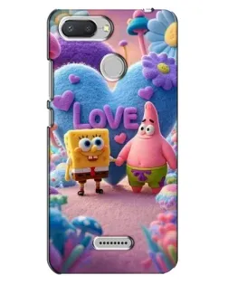Чехол для Xiaomi Redmi 6 с картинкой «Губка Боб Патрик»