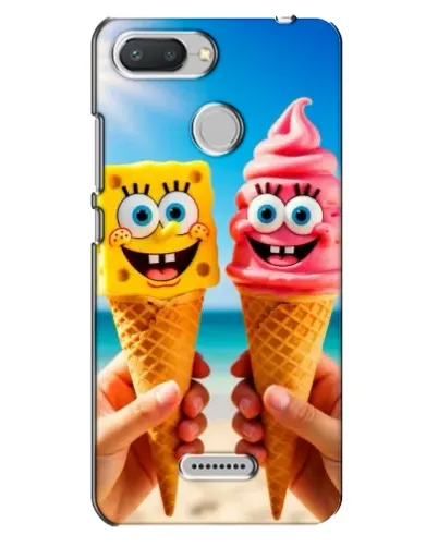 Чехол для Xiaomi Redmi 6 с картинкой «Спанч Боб мороженое» Чехол для Xiaomi Redmi 6 с картинкой «Спанч Боб мороженое»