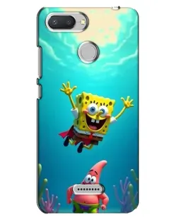 Чехол для Xiaomi Redmi 6 с картинкой «Спанч Боб под водой»