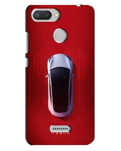 Чехол для Xiaomi Redmi 6 с картинкой «Tesla Top View»