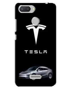 Чехол для Xiaomi Redmi 6 с картинкой «Tesla Model Y»