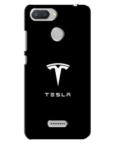 Чехол для Xiaomi Redmi 6 с картинкой «Tesla White Logo»