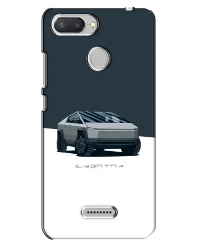 Чехол для Xiaomi Redmi 6 с картинкой «Серебристый Cybertruck Tesla»