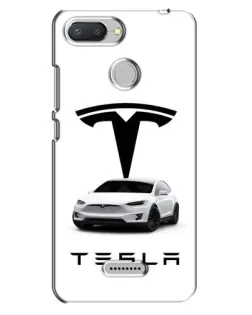 Чехол для Xiaomi Redmi 6 с картинкой «Tesla White Style»