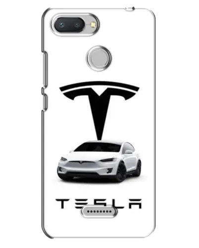 Чехол для Xiaomi Redmi 6 с картинкой «Tesla White Style»