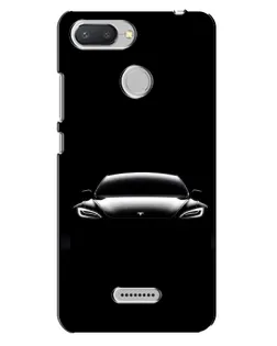 Чехол для Xiaomi Redmi 6 с картинкой «Фары Tesla Night»