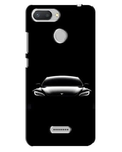 Чехол для Xiaomi Redmi 6 с картинкой «Фары Tesla Night»