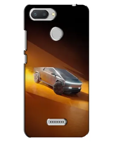 Чехол для Xiaomi Redmi 6 с картинкой «Cybertruck в пустыне»