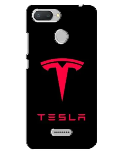 Чехол для Xiaomi Redmi 6 с картинкой «Tesla Red Logo»