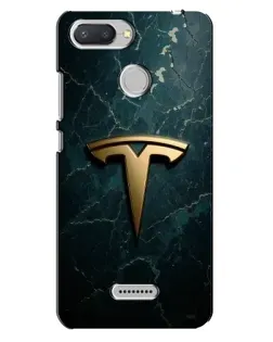 Чехол для Xiaomi Redmi 6 с картинкой «Мраморная Tesla Gold»