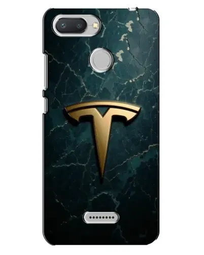 Чехол для Xiaomi Redmi 6 с картинкой «Мраморная Tesla Gold»