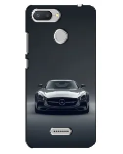 Чехол для Xiaomi Redmi 6 с картинкой «Mercedes на черном»