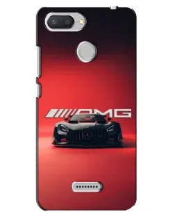 Чехол для Xiaomi Redmi 6 с картинкой «Mercedes AMG — красная линия»