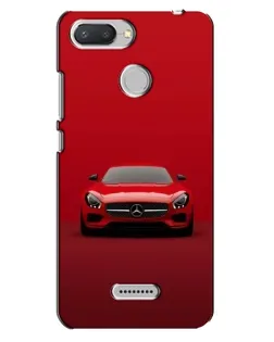 Чехол для Xiaomi Redmi 6 с картинкой «Красный Mercedes AMG»