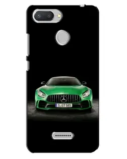 Чехол для Xiaomi Redmi 6 с картинкой «Mercedes — неоновый лого»
