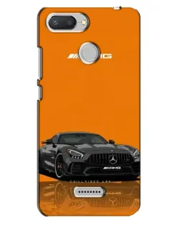 Чехол для Xiaomi Redmi 6 с картинкой «Оранжевый Mercedes AMG»