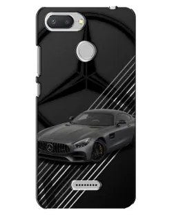 Чехол для Xiaomi Redmi 6 с картинкой «Mercedes AMG — графика»