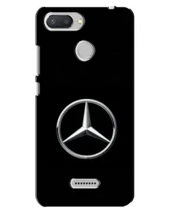 Чехол для Xiaomi Redmi 6 с картинкой «Mercedes классический лого»