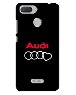 Чехол для Xiaomi Redmi 6 с картинкой «Логотип Audi Heart»