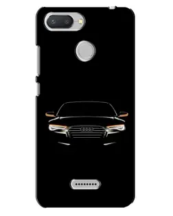 Чехол для Xiaomi Redmi 6 с картинкой «Audi — ночной контур»