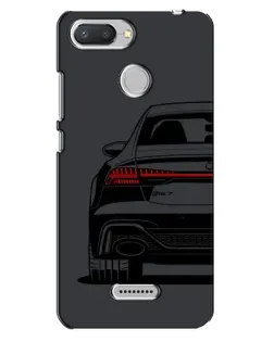 Чехол для Xiaomi Redmi 6 с картинкой «Задняя часть Audi — арт»