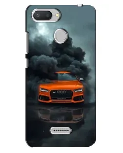 Чехол для Xiaomi Redmi 6 с картинкой «Audi в облаках дыма»