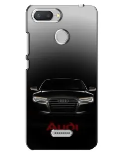 Чехол для Xiaomi Redmi 6 с картинкой «Audi — градиентный контур»