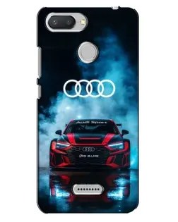 Чехол для Xiaomi Redmi 6 с картинкой «Audi Sport — неон»