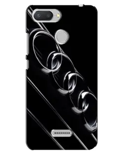 Чехол для Xiaomi Redmi 6 с картинкой «Audi — абстрактные кольца»