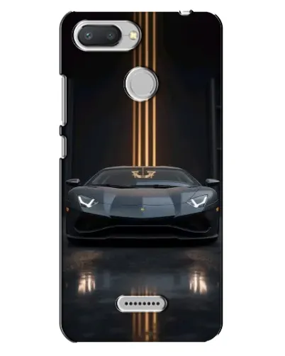 Чехол для Xiaomi Redmi 6 с картинкой «Lamborghini золотые линии»