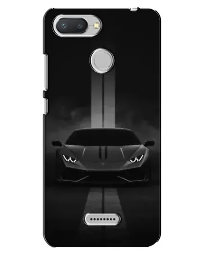 Чехол для Xiaomi Redmi 6 с картинкой «Lamborghini симметрия дорог»