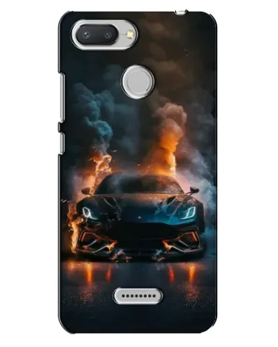 Чехол для Xiaomi Redmi 6 с картинкой «Lamborghini дымная эстетика»