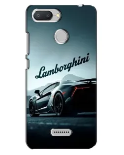 Чехол для Xiaomi Redmi 6 с картинкой «Классическая надпись Lamborghini»