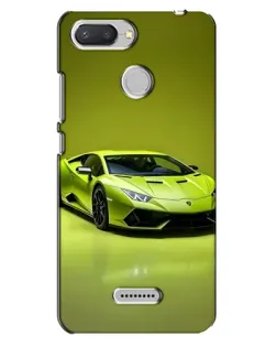 Чехол для Xiaomi Redmi 6 с картинкой «Салатовый Lamborghini Huracan»