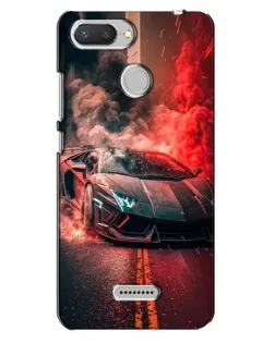 Чехол для Xiaomi Redmi 6 с картинкой «Lamborghini красный дым»