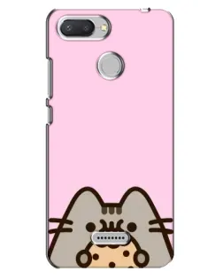 Чехол для Xiaomi Redmi 6 с картинкой «Pusheen и печенье»