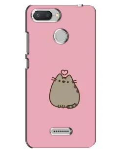 Чохол для Xiaomi Redmi 6 з картинкою «Pusheen серце»