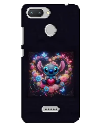 Чехол для Xiaomi Redmi 6 с картинкой «Stitch в цветах»