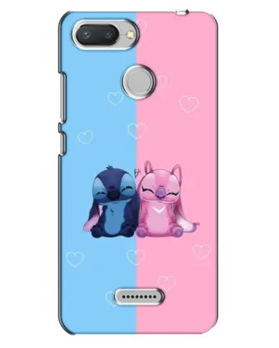 Чехол для Xiaomi Redmi 6 с картинкой «Stitch и Angel Love»