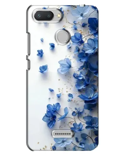 Чохол для Xiaomi Redmi 6 з картинкою «Блакитний квітковий каскад»
