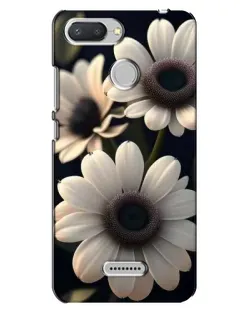 Чохол для Xiaomi Redmi 6 з картинкою «Білі маргаритки макро»