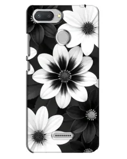Чохол для Xiaomi Redmi 6 з картинкою «Монохромні айстри»