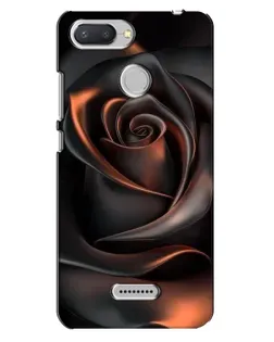 Чохол для Xiaomi Redmi 6 з картинкою «Шовкова чорна троянда»