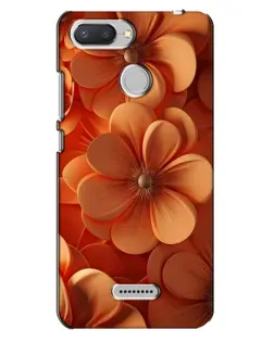 Чохол для Xiaomi Redmi 6 з картинкою «Помаранчева макро квітка»