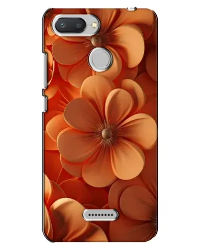 Чохол для Xiaomi Redmi 6 з картинкою «Помаранчева макро квітка»