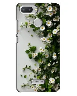 Чохол для Xiaomi Redmi 6 з картинкою «Гілка дрібних білих квітів»