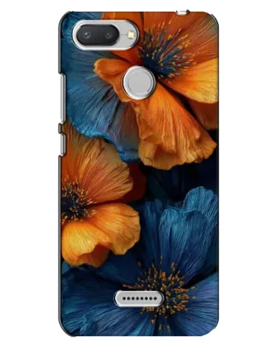 Чехол для Xiaomi Redmi 6 с картинкой «Яркая сине-оранжевая флора» Чехол для Xiaomi Redmi 6 с картинкой «Яркая сине-оранжевая флора»