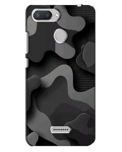 Чохол для Xiaomi Redmi 6 з картинкою «Темний абстрактний камуфляж»